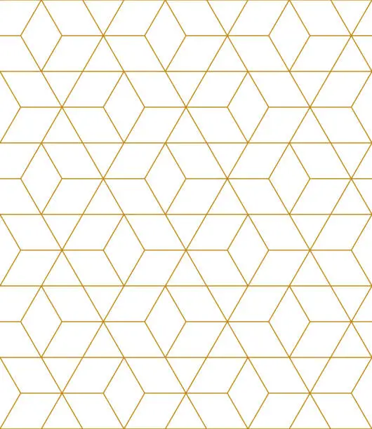 Vector illustration of Vector seamless rhombus pattern. Abstract geometric background. Stylish linear texture.