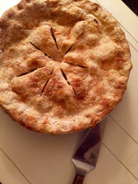 istock Freshly baked Apple Pie ready to serve 1460354533