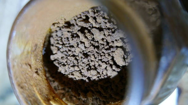 istock Coffee time. Close-up shot: coffee powder. Ground coffee on the table. 1460358960
