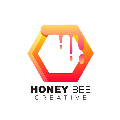 honey bee template illustration design