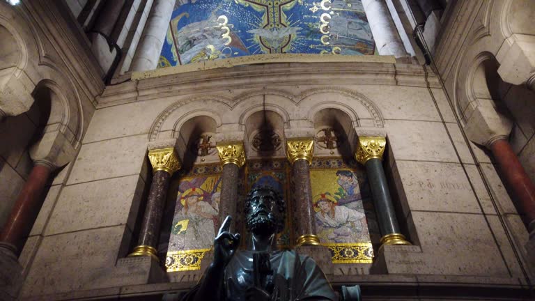 Stunning Interior Views of Sacre Coeur Church, Paris