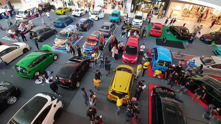 March 21st 2021, Samarinda, Indonesia, various modified car show in Big Mall Plaza