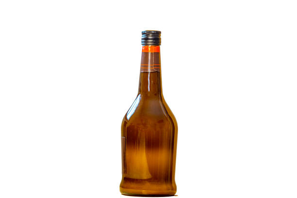 istock a nice bottle of rum cream on a white background 1460381745