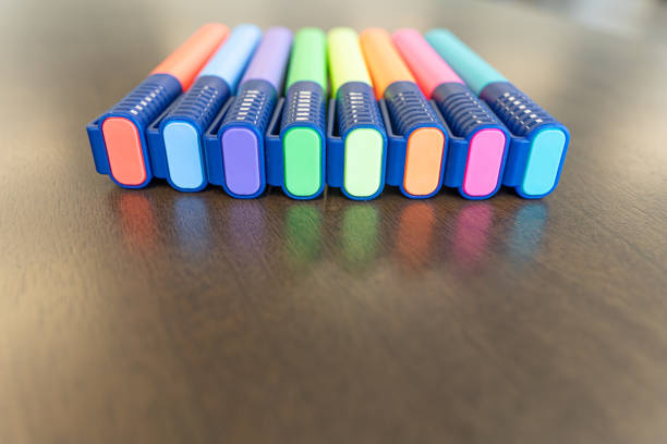 Collection of Text Marker Highlighters on table