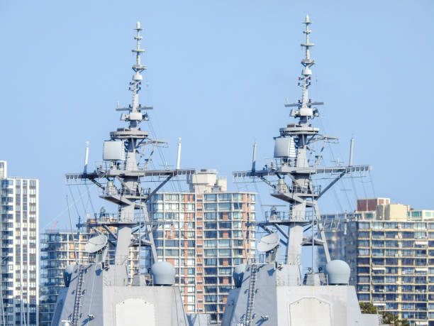 istock HMAS Brisbane and HMAS Hobart Masts 1460391655