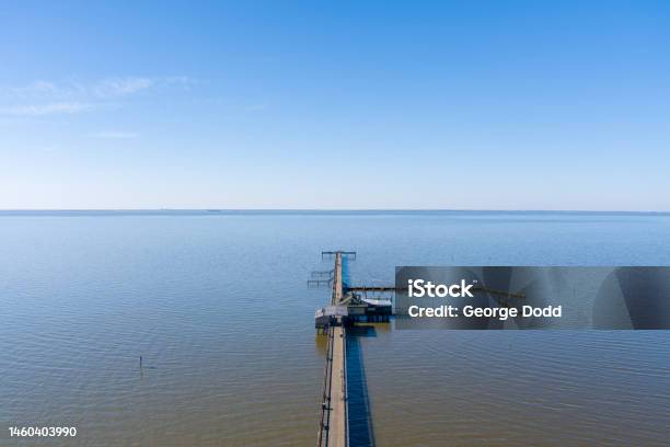 The Fairhope Municipal Pier Stock Photo - Download Image Now - Aerial View, Alabama - US State, Bay of Water