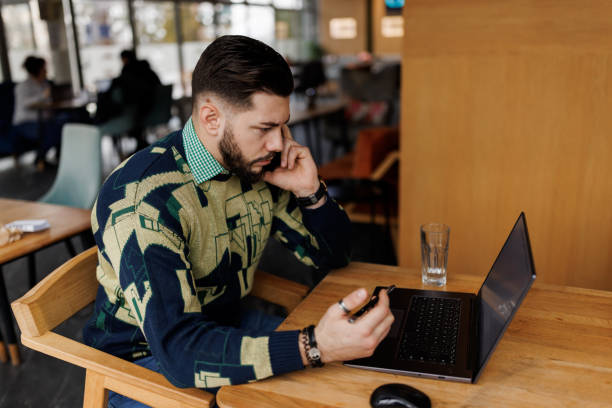 istock Freelancer working in the coffee shop 1460410454