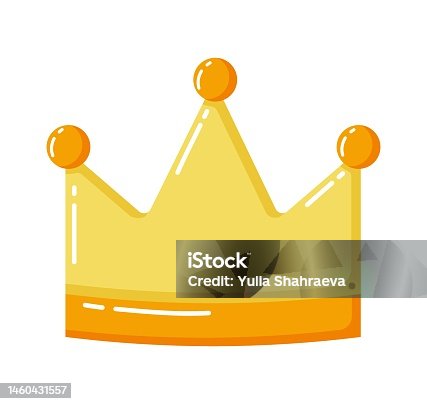 istock bright yellow crown for a holiday, party or carnival 1460431557