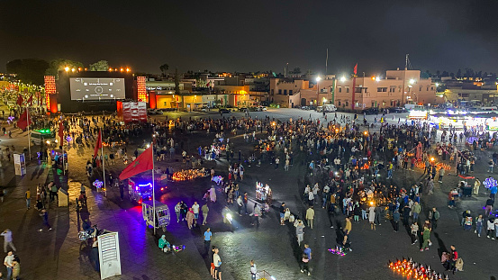 Jamaa el-Fnaa square in Marrakesh