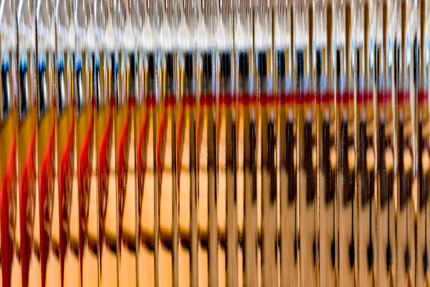 Translucent effect of wavy striped glass wall