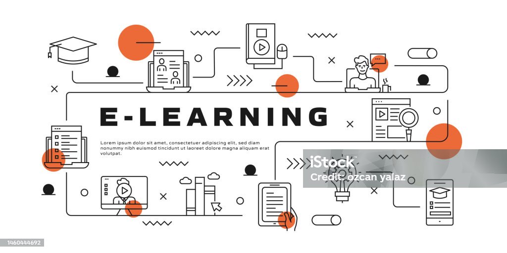 Elearning Vector Infographic The Design Is Editable And The Color Can ...