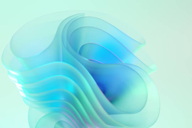 Art Glass abstract Wavy background stock photo