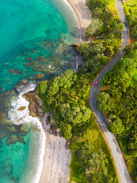 istock Lovely road next to beach. 1460448384