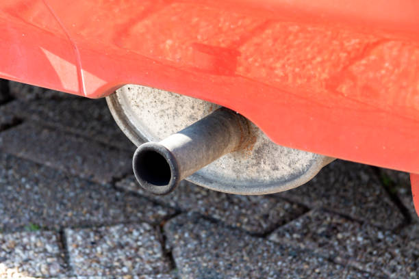 istock Close-up shot of a exhaust silencer 1460449805