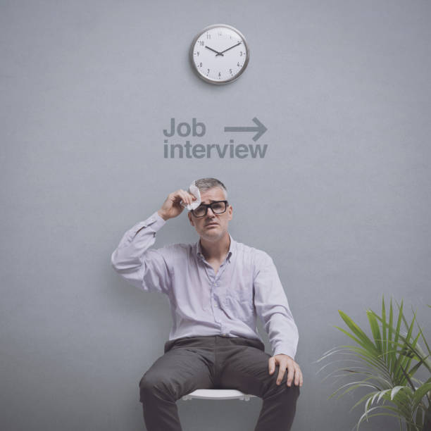 istock Anxious job candidate waiting for the interview 1460451722