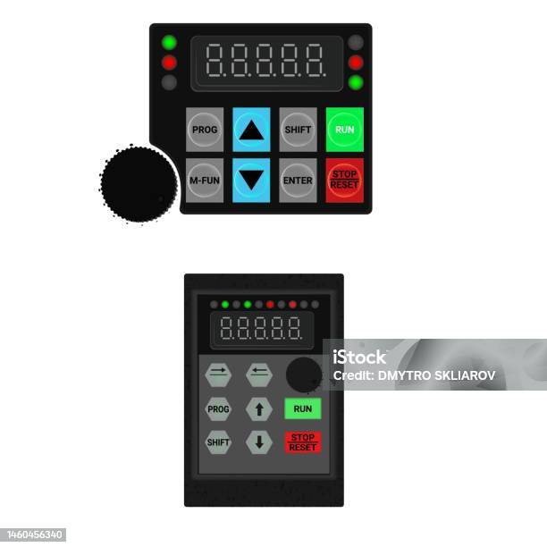 Computer Panel Vector Image Control Panel Production Control Panel And Control Of Computer Devices ...