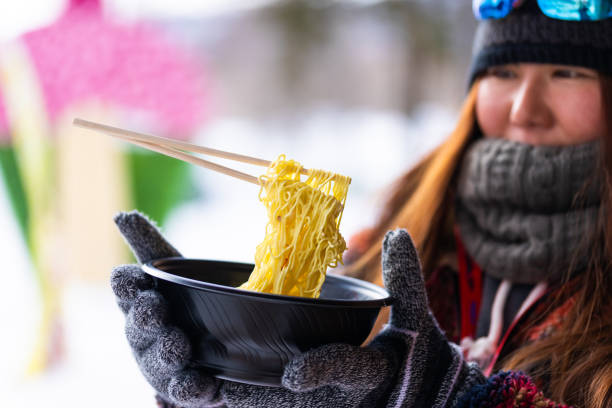 istock Frozen ramen with chopsticks stuck in noodles 1460457397