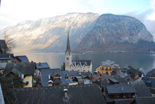 istock Hallstatt city view in Austria 1460460705