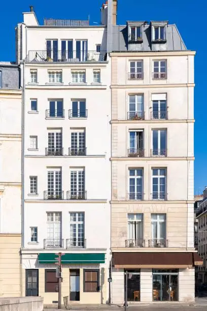 Photo of Paris, the Tournelle bridge, beautiful facades quai d Orleans