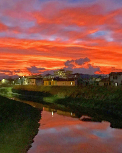 My sunset this evening in Campi Bisenzio