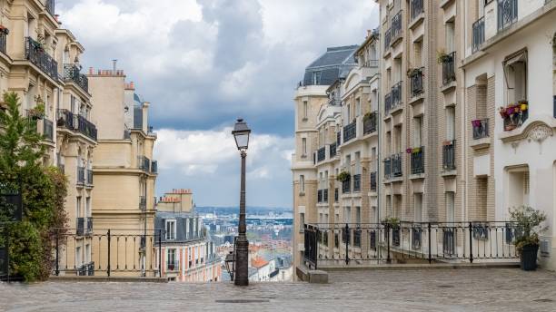 Paris, romantic staircase in Montmartre
