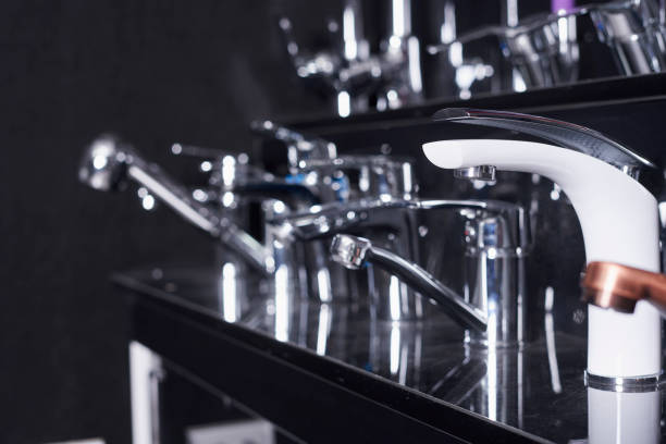 istock Different water pipes in a plumbing store 1460471086