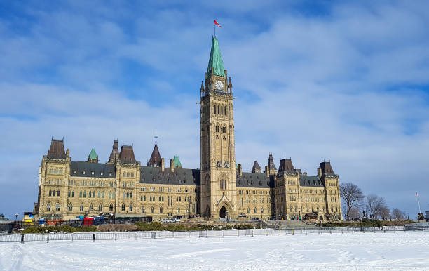 istock Ottawa parliament hill in the snow 1460471164