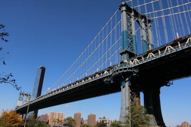 istock Low-angel view of the Manhattan bridge 1460471665