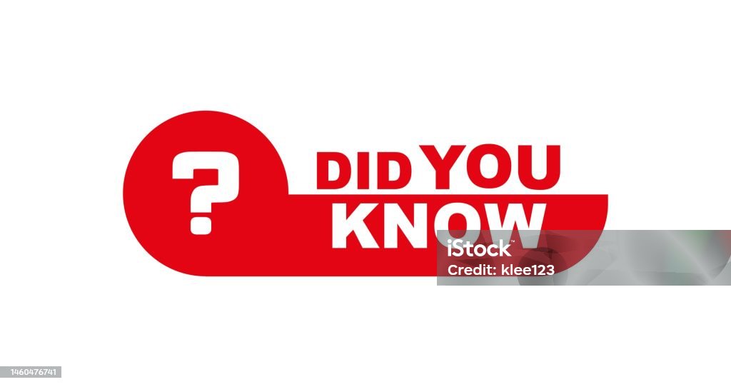 Know This Sign Did You Know Sign On White Background Stock Illustration - Download ...