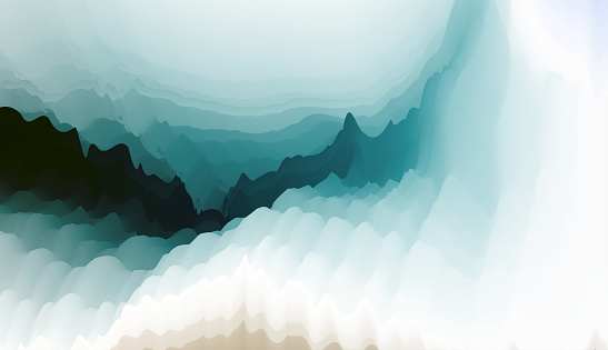 abstract fantastic environments mountain scene background.may used to virtual scene