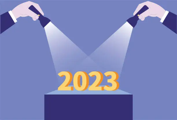 Vector illustration of Focus on 2023