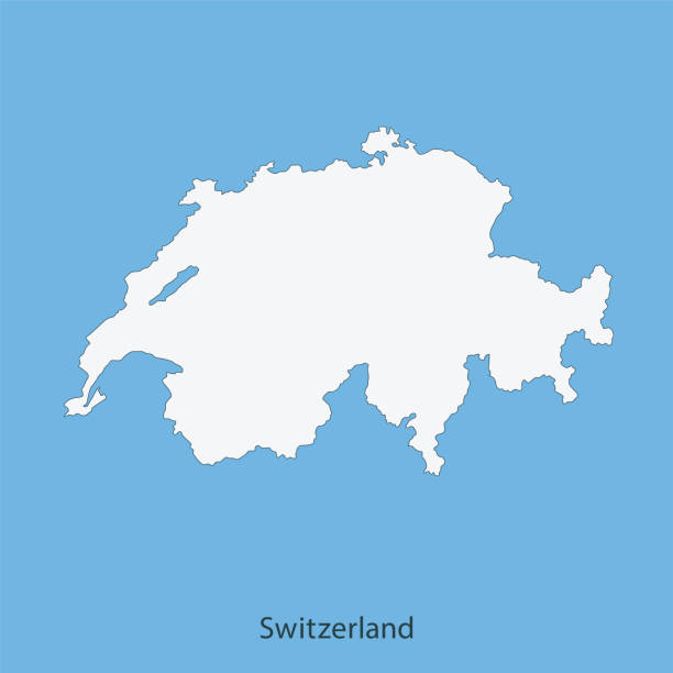 ilustrações de stock, clip art, desenhos animados e ícones de switzerland map - thurgau