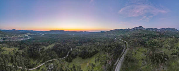 Black Hills National Forest Aerial Drone Photo Black Hills National Forest South Dakota black hills national forest stock pictures, royalty-free photos & images