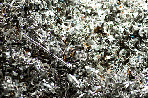 Metal Offcuts Stock Photo - Download Image Now - Abstract, Backgrounds ...