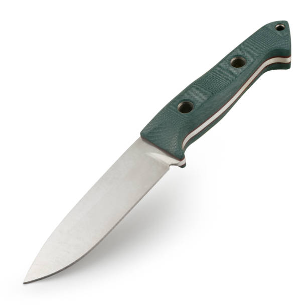 istock Survival knife on a white background 1460499838