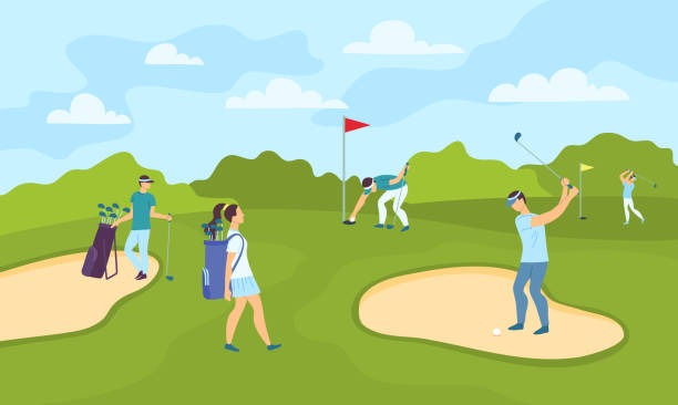 Off Course Cartoon 1,000+ Cartoon Golf Background Stock Illustrations, Royalty-Free Vector ...