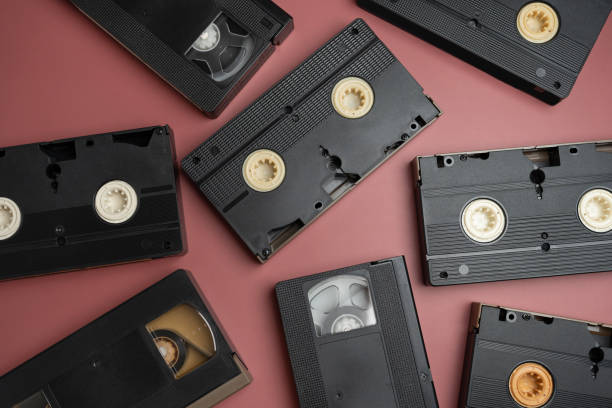 istock VHS Video Cassette Tapes , close up 1460506590