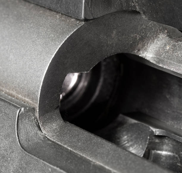 istock No cartridge inside a bolt action rifle chamber 1460507451