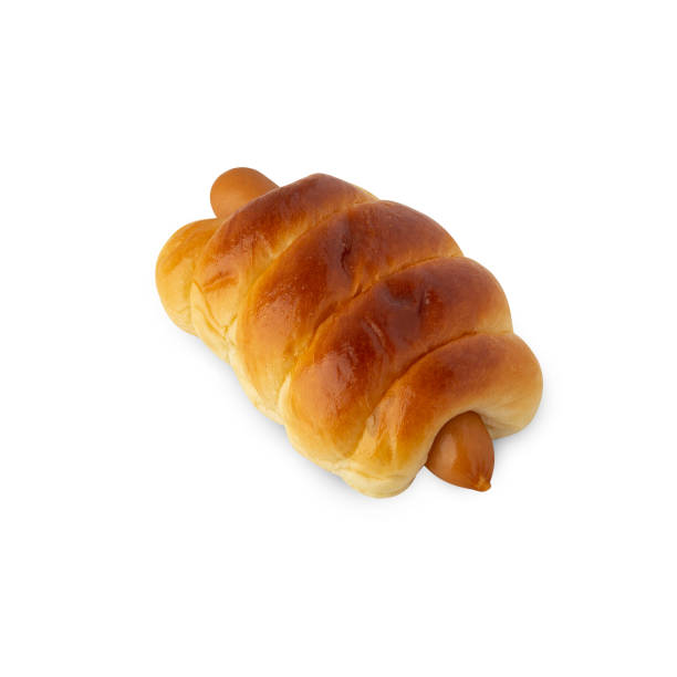 istock Sausage Bread isolated on white background with clipping path 1460511417