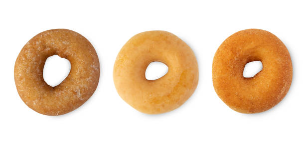 istock Set of Donuts isolated on white background with clipping path 1460511609