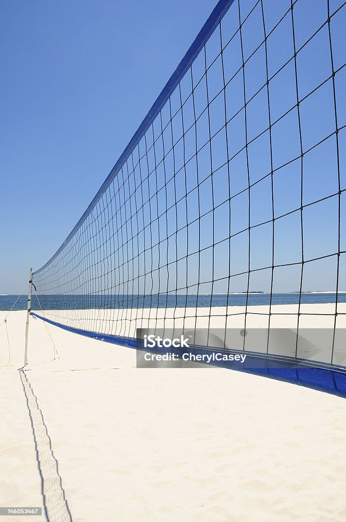 Beach volley netto - Foto stock royalty-free di Acqua