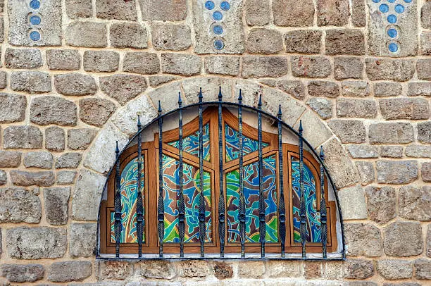 vitrage window in old Jaffa