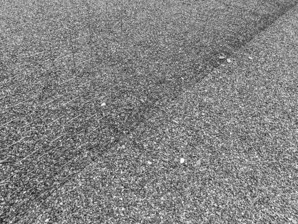 cementground of a powerline in a field