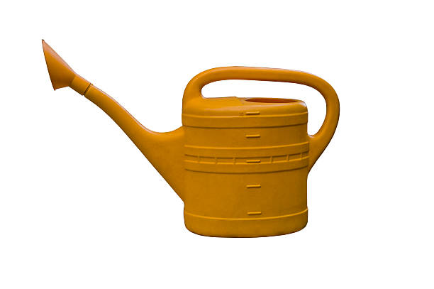 Yellow Watering Can stock photo