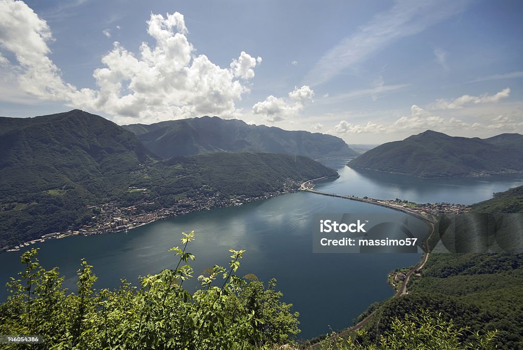 Озеро - Стоковые фото Lake Lugano роялти-фри