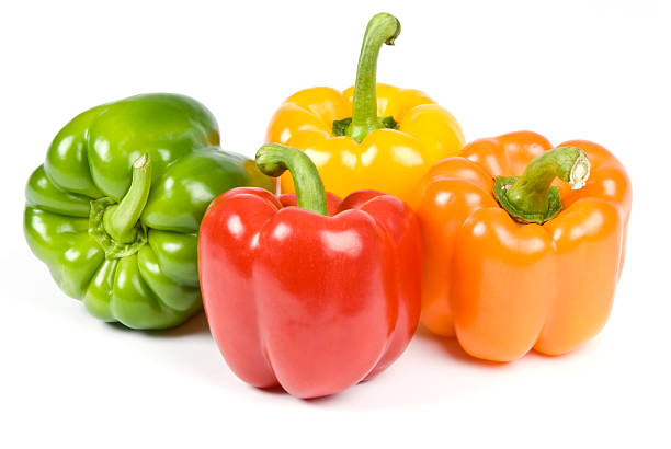 istock Colorful Bell Peppers Isolated on White 146054573