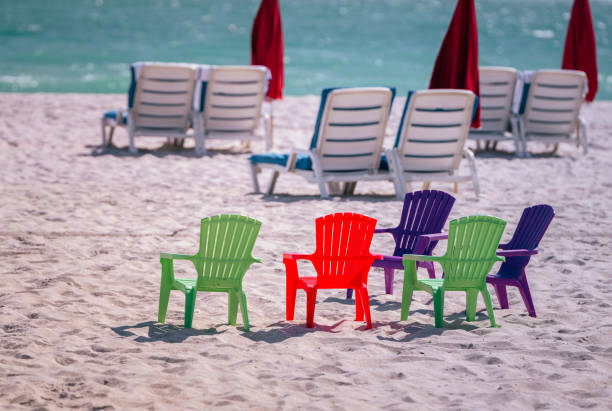 istock beach chairs and umbrellas colors 1460547479