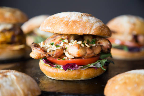istock Authentic top quality American Chicken Burger 1460549029