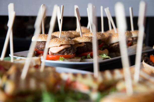 istock Authentic top quality American Mini Burger in small size. 1460549222