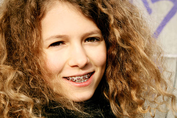 istock Happy Young Girl with Braces 146055026